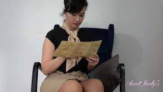 ́� 가슴 섹시한중년여성 승무원 Wanilianna-Upskirt,팬티,스타킹