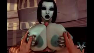 Bela knabino Soria kaj Cum en Ŝia Buŝo