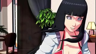 MMD 3D SDM naruto Hinata raqs 