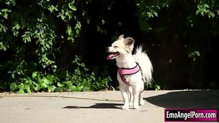 Cilik tattooed pirang ketemu asu dheweke kanggo dheweke tanggi property.Dheweke pepadhamu kepengin ganjaran,padha nyopot sandhangan sing lan dheweke banjur throats tanggi ruangan.Ing bali dheweke pepadhamu kawin dheweke pus lan bokong jero lan hard nganti dheweke cums ing dheweke.